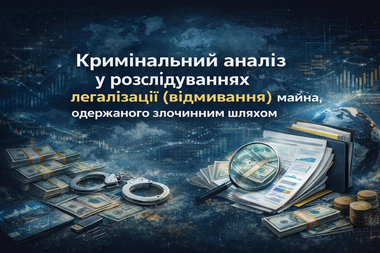 Кримінальний аналіз у розслідуваннях легалізації (відмивання) майна, одержаного злочинним шляхом