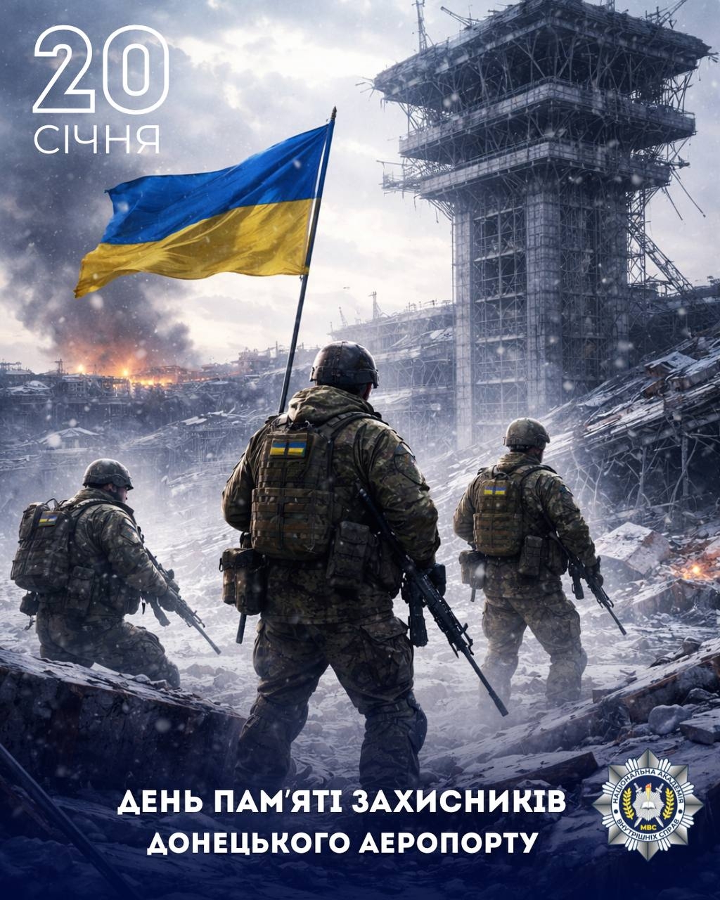 Сьогодні ми вшановуємо День пам’яті захисників Донецького аеропорту — кіборгів