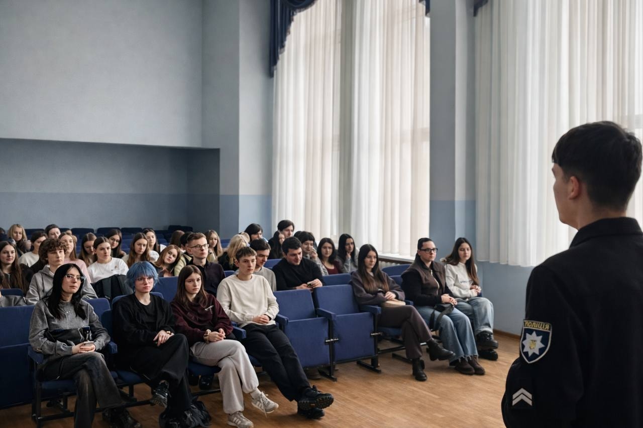 Курсанти НАВС провели профорієнтаційну зустріч зі старшокласниками ліцею імені Левка Лук’яненка