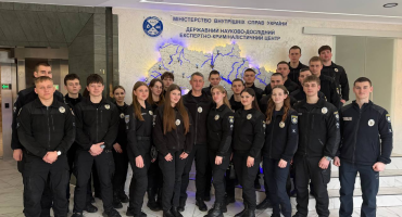 Здобувачі академії відвідали центральний офіс Експертної служби МВС України
