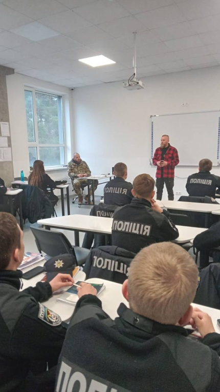 Бінарне заняття для курсантів за участю військового ветерана-1