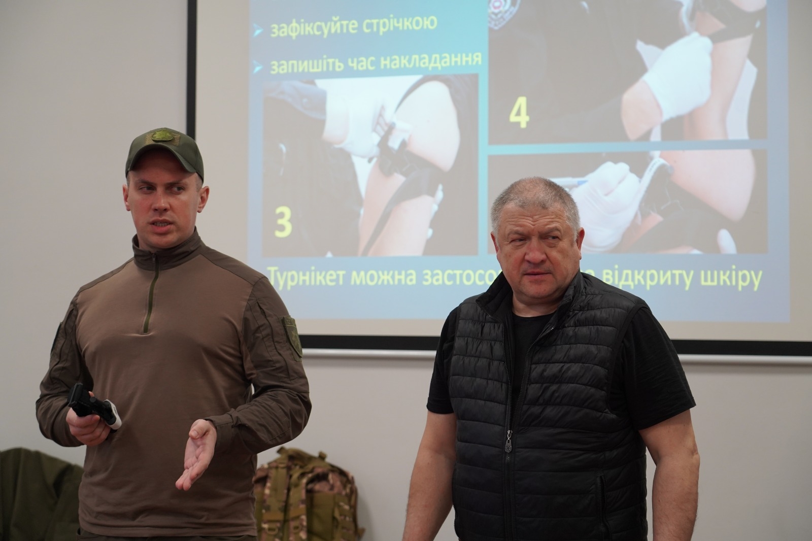 Відпрацювання протоколу M.A.R.C.H.: у НАВС провели бінарне заняття з домедичної підготовки